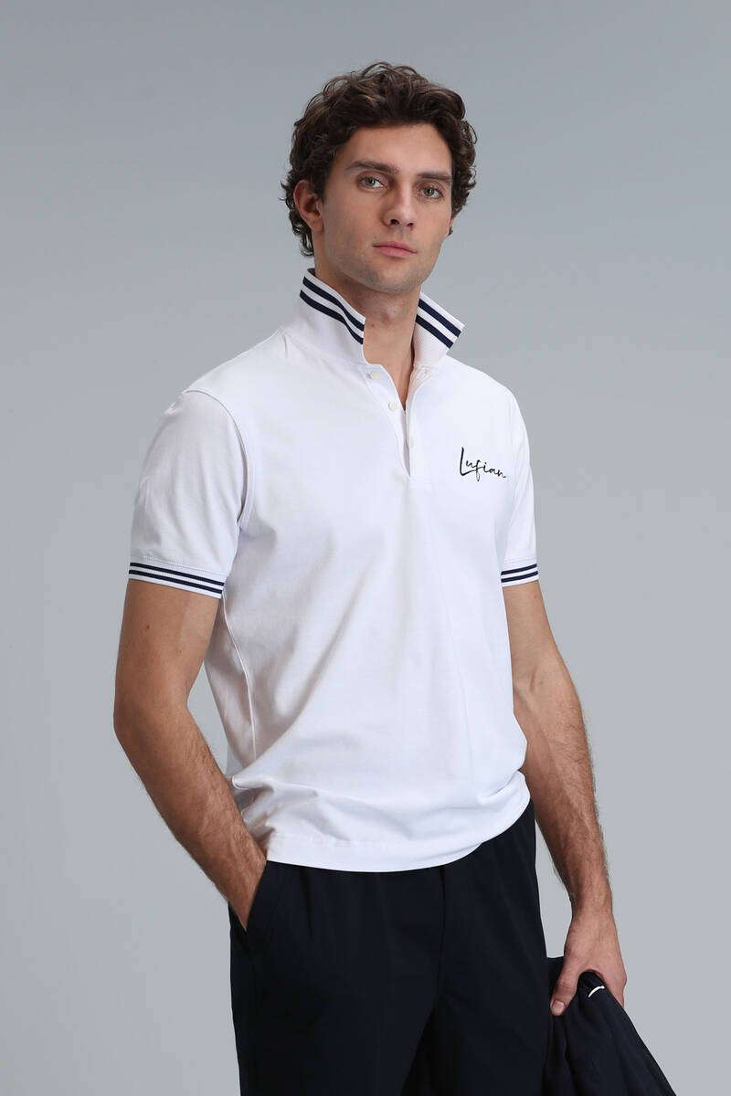 Montana Smart Erkek Polo Tişört Beyaz - 5