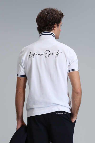 Montana Smart Erkek Polo Tişört Beyaz - 6
