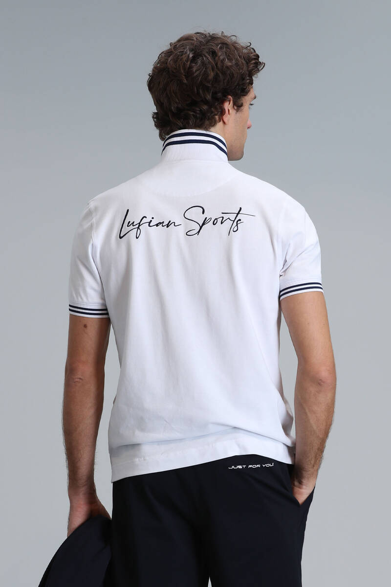 Montana Smart Erkek Polo Tişört Beyaz - 6