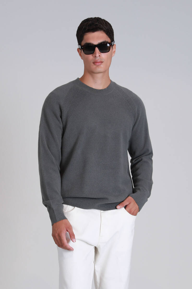 Moon Erkek Kazak Duman Yeşili - 1