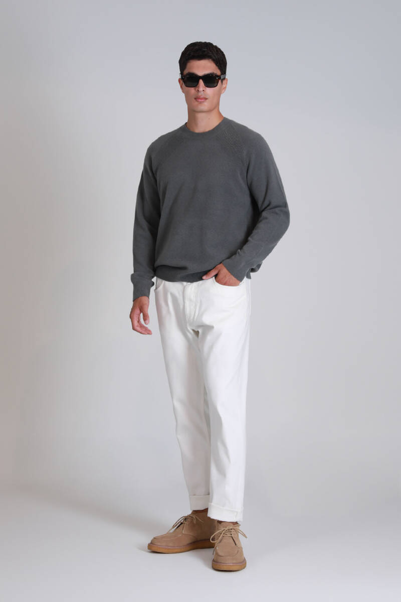 Moon Erkek Kazak Duman Yeşili - 4