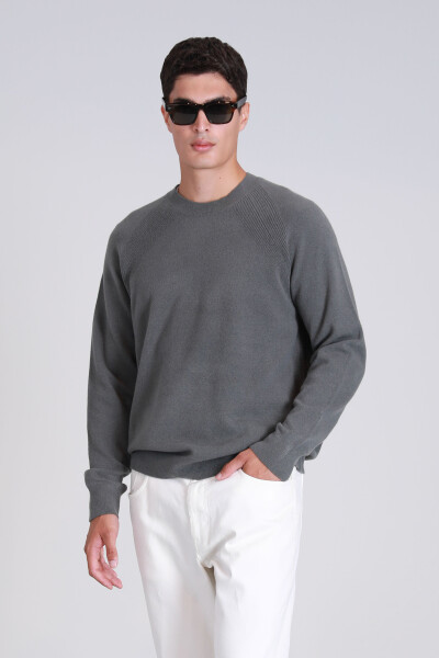 Moon Erkek Kazak Duman Yeşili - 5