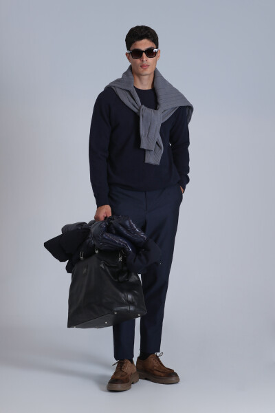 Moon Erkek Kazak Lacivert - LUFIAN (1)