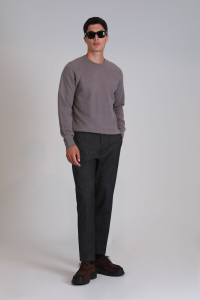 Moon Men's Sweater Light Brown - LUFIAN (1)