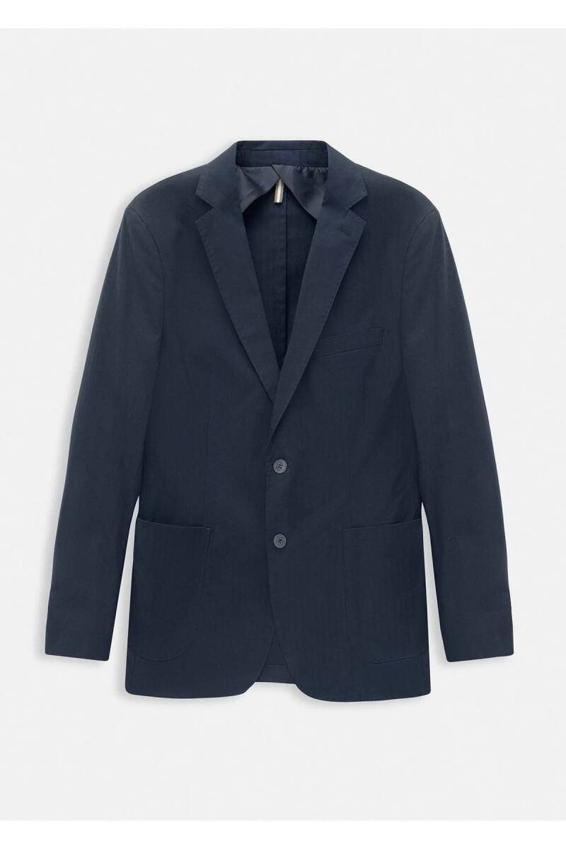 Mora Lacivert Renk Cep Detaylı Blazer Ceket - 1