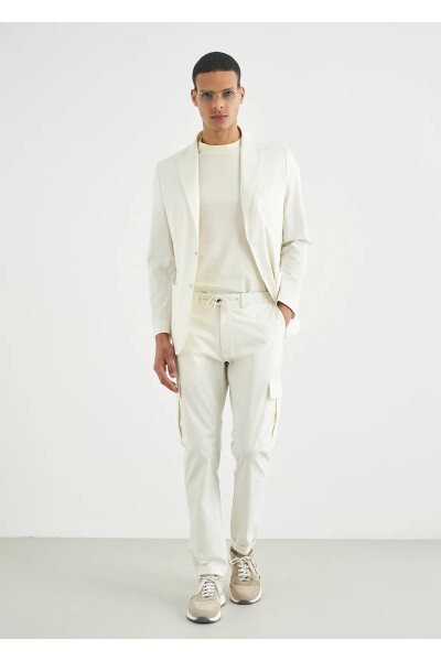Mora Off-White Цветной пиджак с карманами и деталями - 2