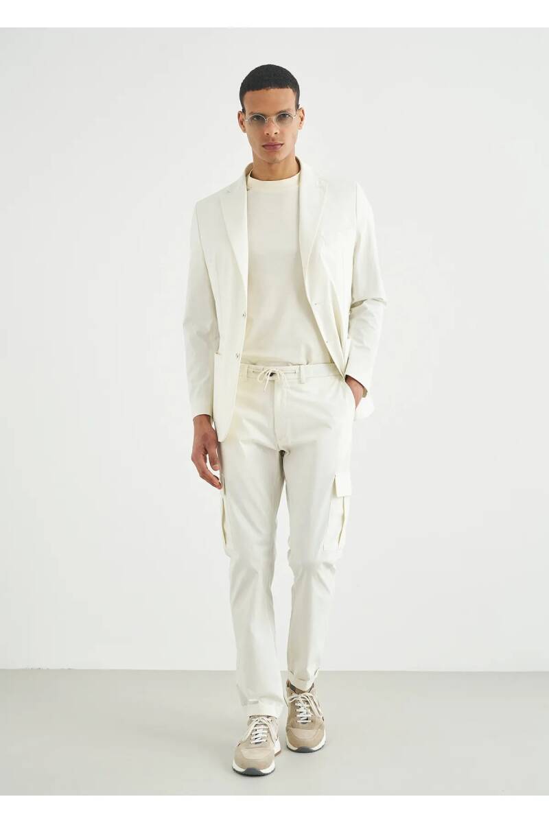 Mora Off-White Цветной пиджак с карманами и деталями - 2