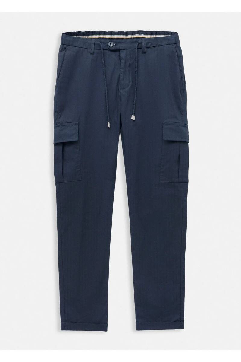 Moria Navy Blue Color Cargo Pants - 1