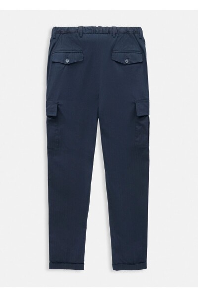 Moria Navy Blue Color Cargo Pants - 5