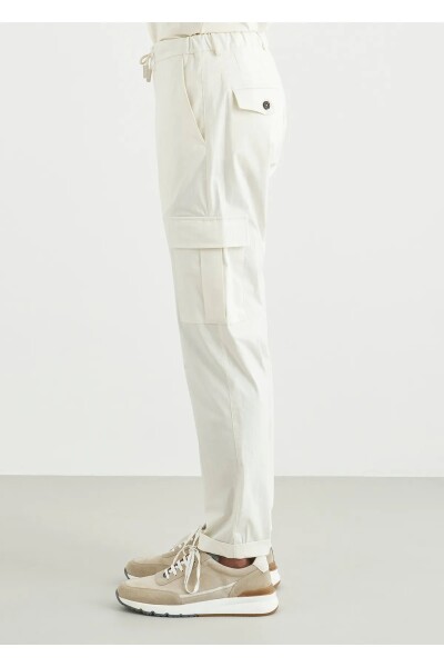 Moria Off White Color Cargo Pants - 3