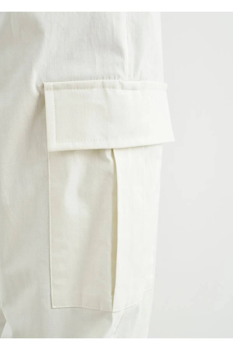Moria Off White Color Cargo Pants - 5
