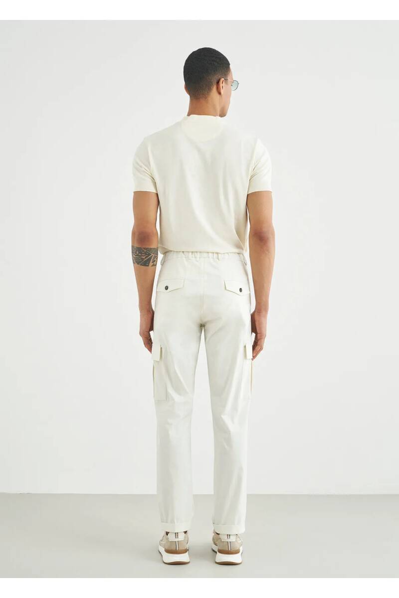 Moria Off White Color Cargo Pants - 6