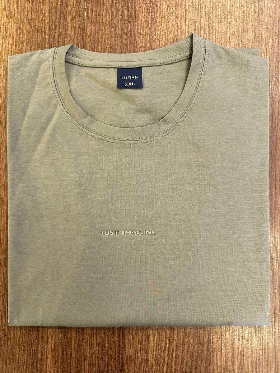 Moss Men's Long Sleeve T-Shirt Beige - 1
