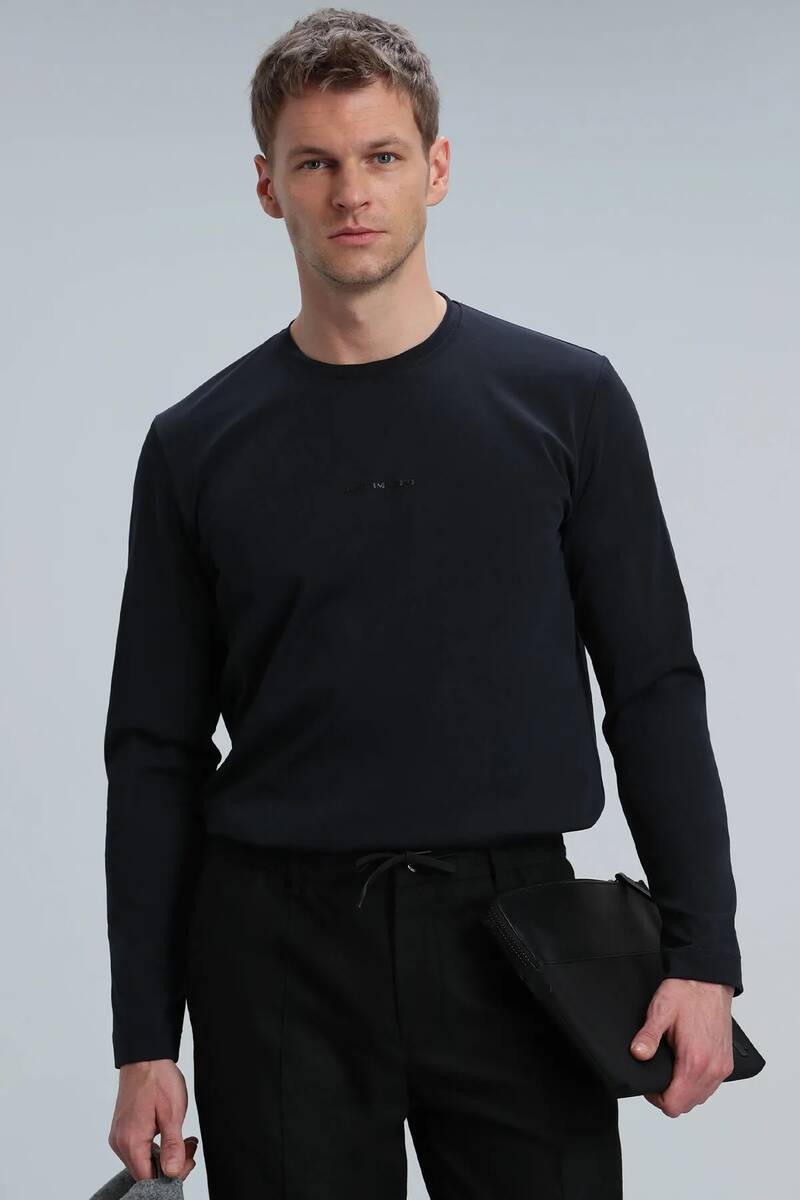 Moss Men's Long Sleeve T-Shirt Black - 1