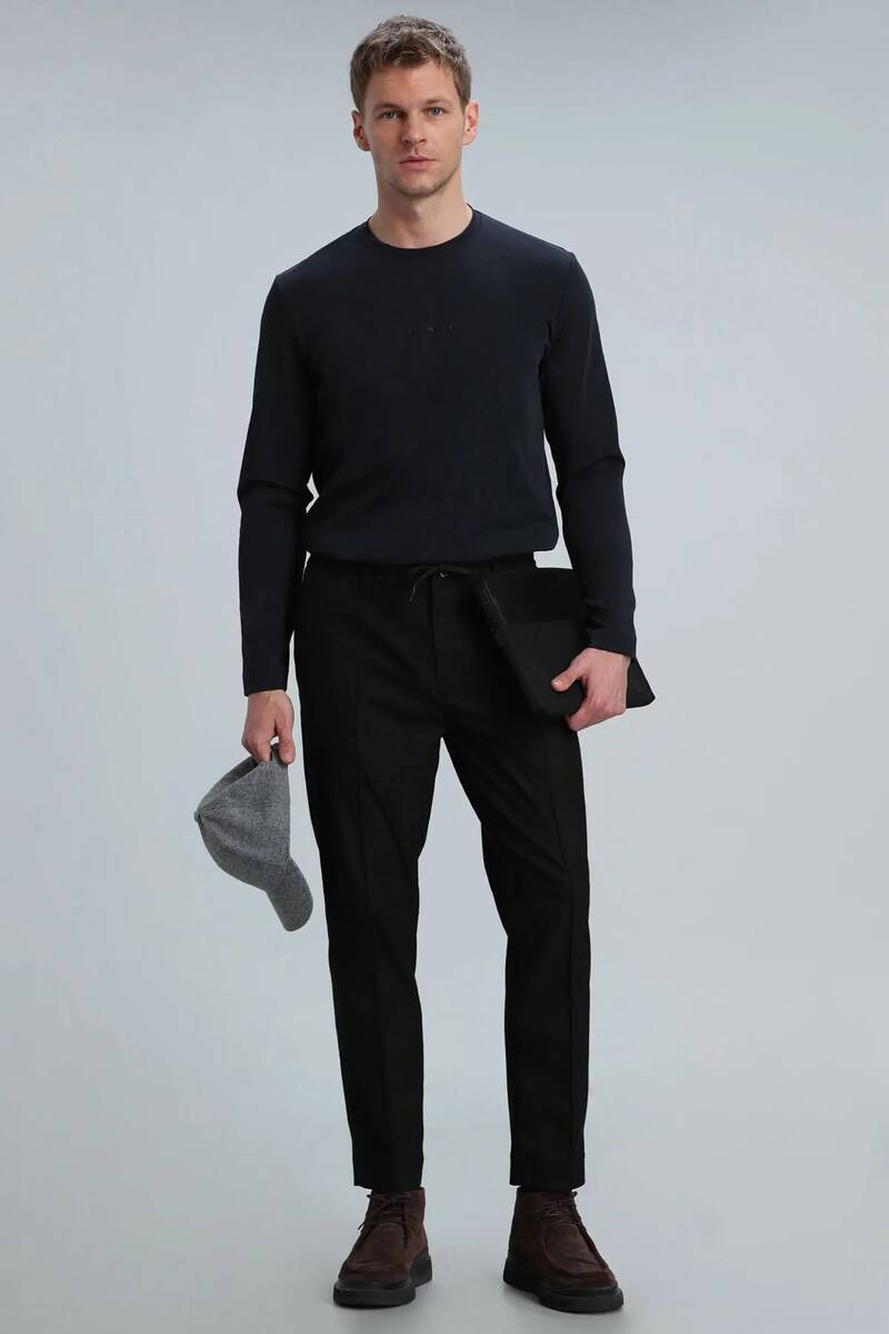 Moss Men's Long Sleeve T-Shirt Black - 2
