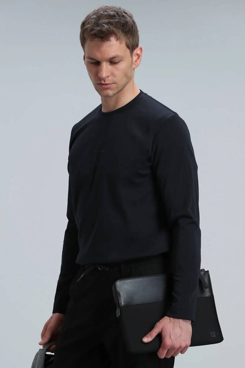 Moss Men's Long Sleeve T-Shirt Black - 5