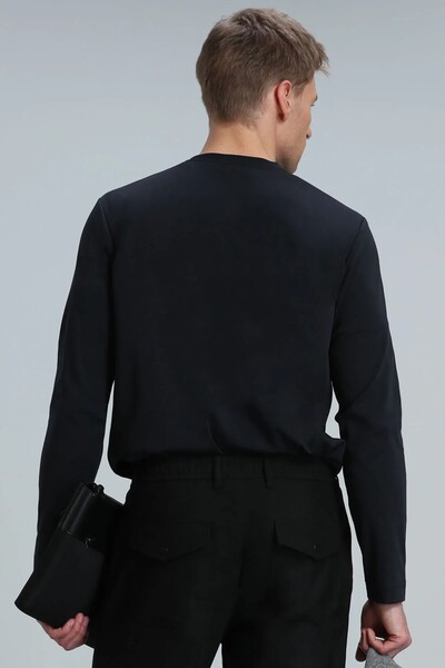 Moss Men's Long Sleeve T-Shirt Black - 6