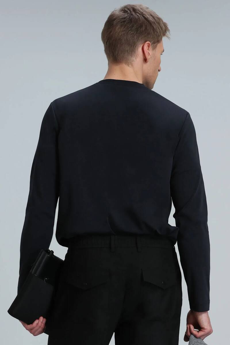Moss Men's Long Sleeve T-Shirt Black - 6