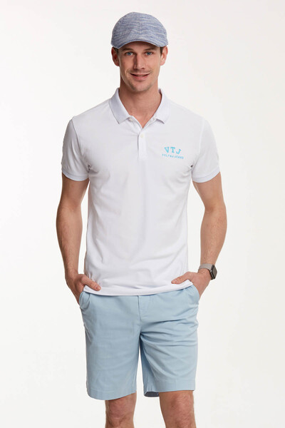 VOLTAJ - Мужская футболка с воротником-поло с вышивкой VTJ