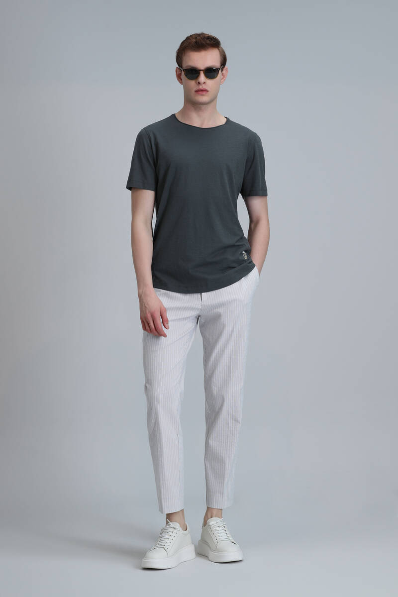 Мужская базовая футболка Junya зеленая - 4