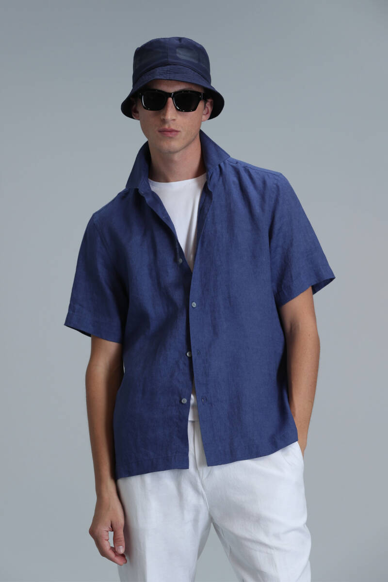 Мужская базовая рубашка Bert Comfort Fit Saks - 1