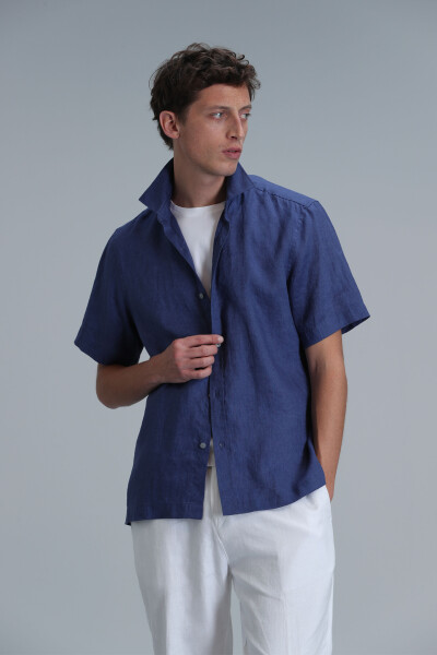 Мужская базовая рубашка Bert Comfort Fit Saks - 3