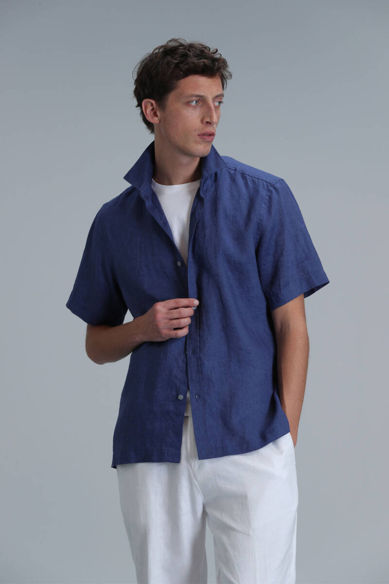 Мужская базовая рубашка Bert Comfort Fit Saks - 3