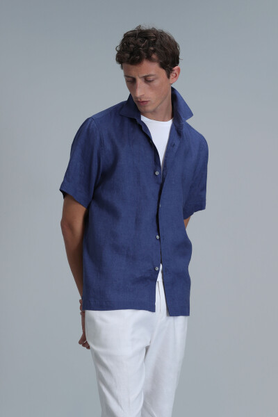 Мужская базовая рубашка Bert Comfort Fit Saks - 5