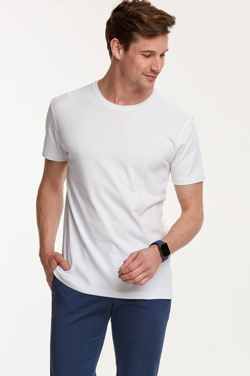 Мужская футболка Heavy Single Jersey с круглым вырезом