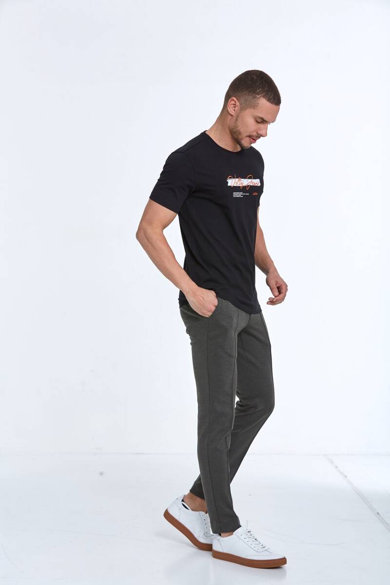 Мужская футболка из хлопка с принтом Voltaj Jeans