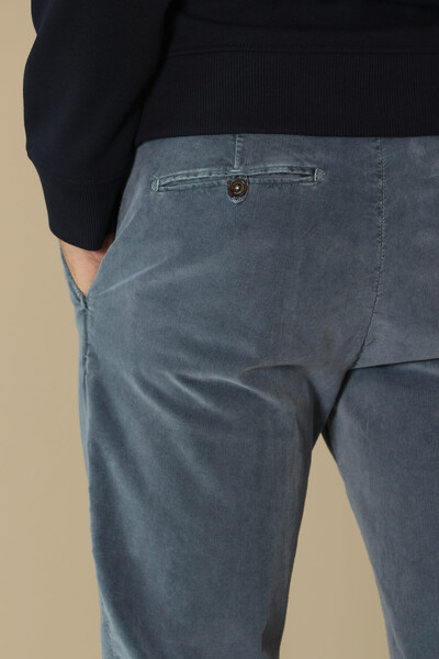 Мужские бархатные брюки чинос Sarp - Thumbnail