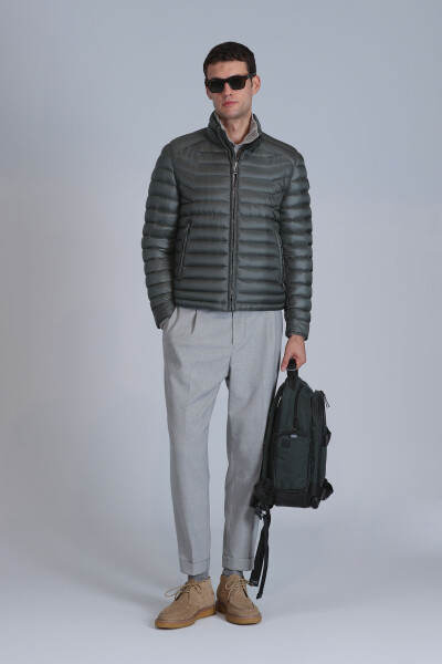 Мужские брюки-чинос Bert Spor Slim Fit светло-серые - LUFIAN