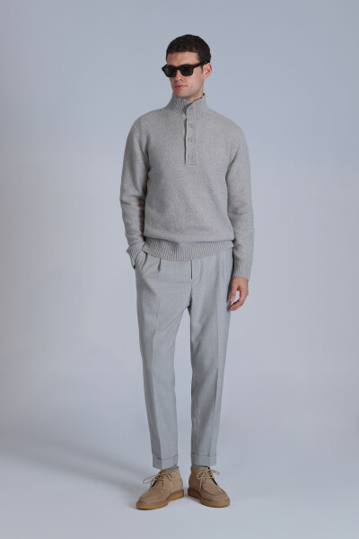 Мужские брюки-чинос Bert Spor Slim Fit светло-серые - 3