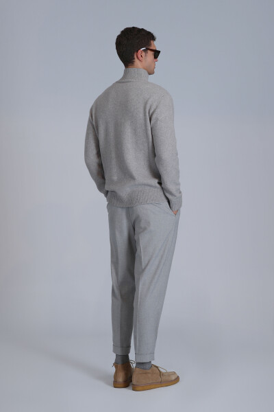 Мужские брюки-чинос Bert Spor Slim Fit светло-серые - 6