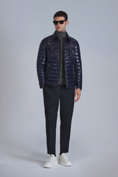 Мужские брюки-чиносы Clos Sports Slim Fit, темно-синие - LUFIAN