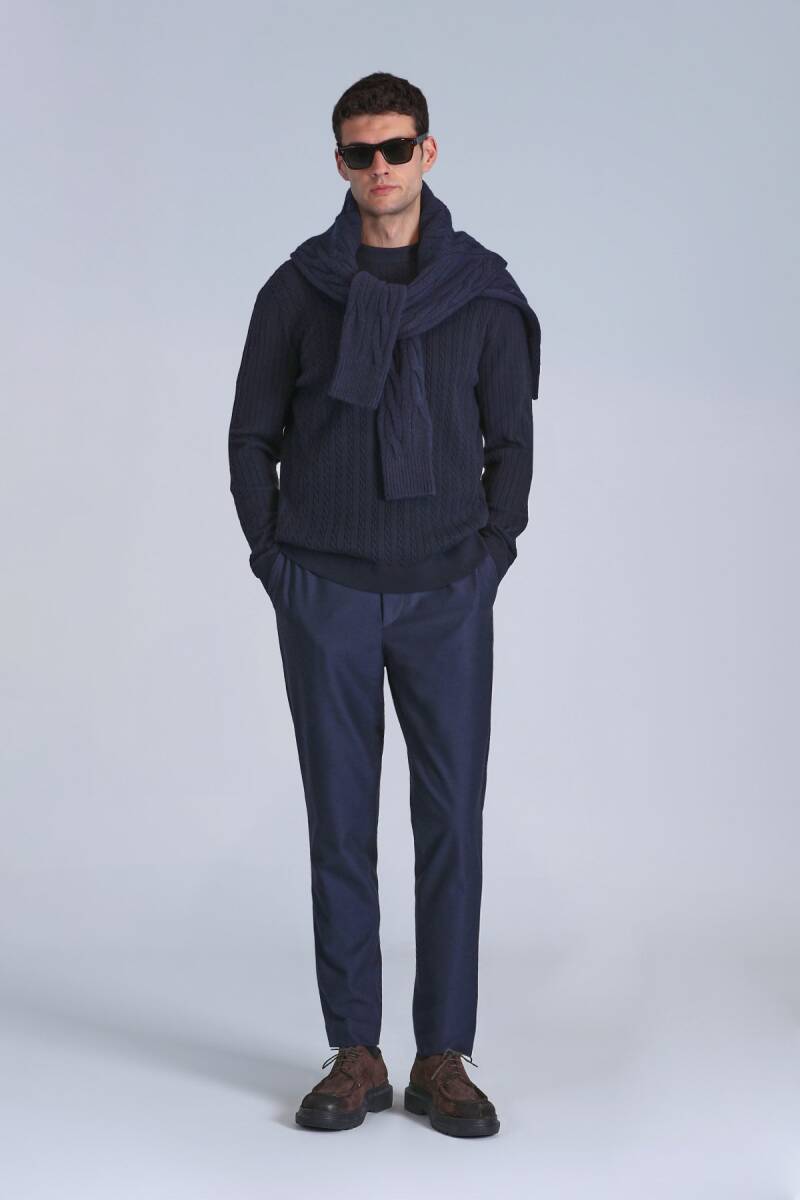 Мужские брюки-чинос Pier Spor Slim Fit, темно-синие - 1