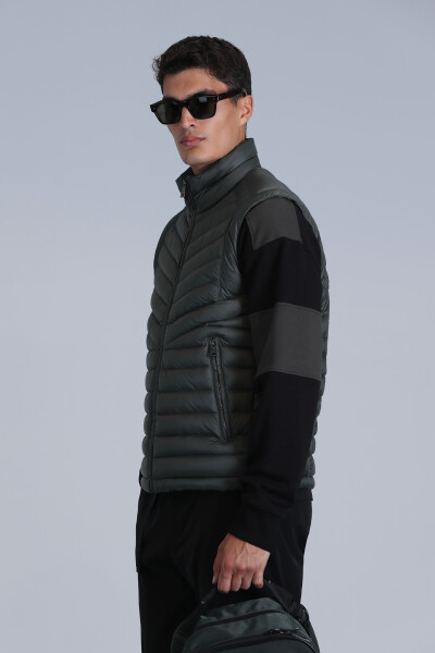 Мужской жилет Axel Goose Down, зеленый - 5