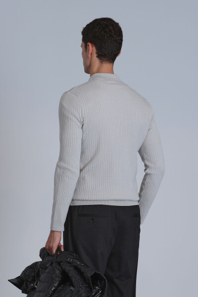 Мужской свитер Aden светло-серый - 6