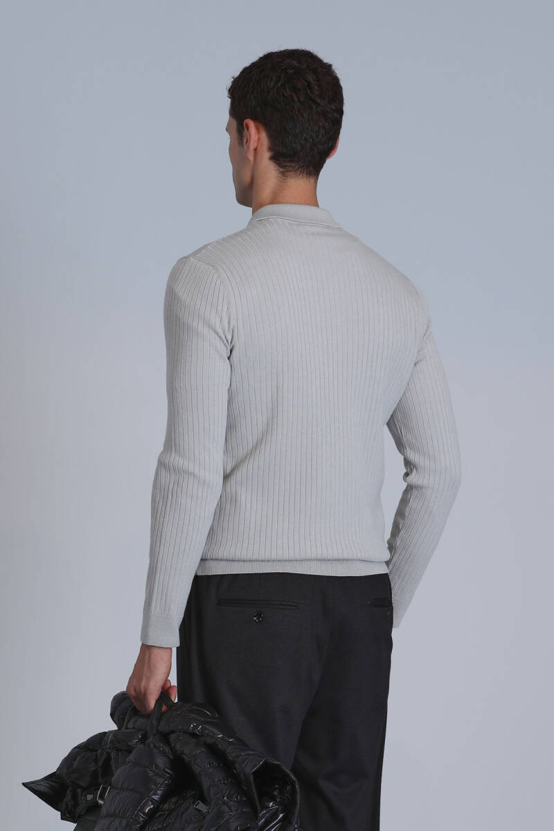 Мужской свитер Aden светло-серый - 6