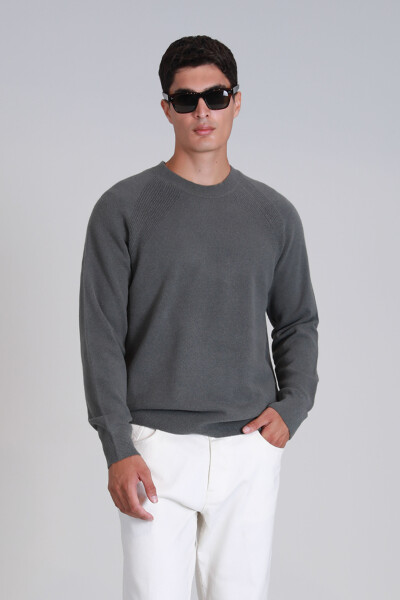 Мужской свитер Moon, дымчато-зеленый - LUFIAN