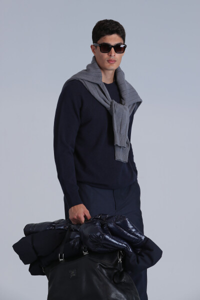 Мужской свитер Moon, тёмно-синий - 5