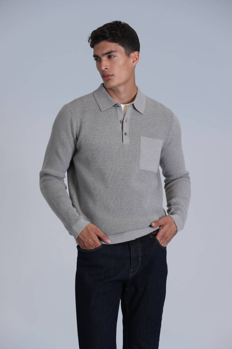 Мужской свитер River из норки - 1