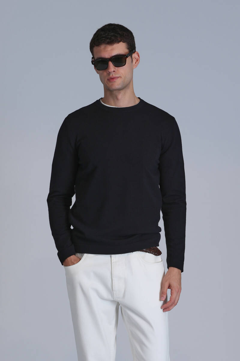 Мужской свитер Stone, черный - 5