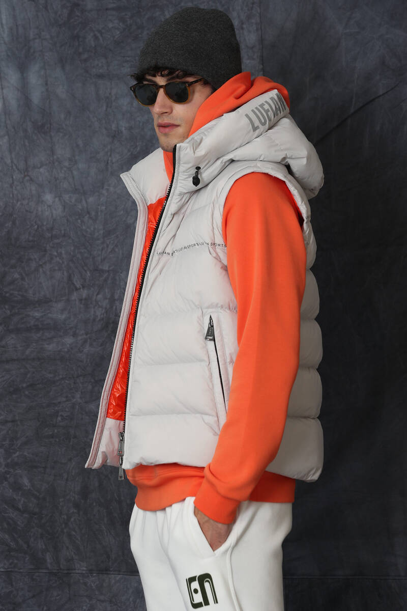 Мужской жилет Josef Goose Feather Stone - 2