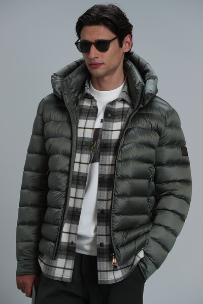 Мужское пальто с гусиным пером Chester - Thumbnail