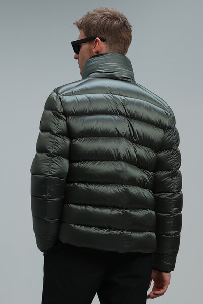 Мужское пальто с гусиным пером Dante - Thumbnail