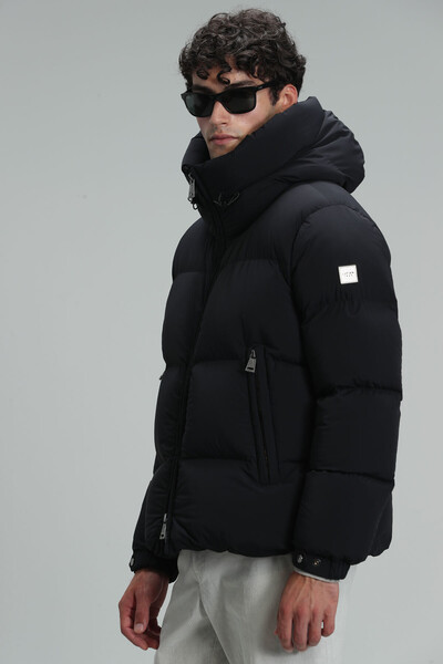 Мужское пальто с гусиным пером Jadon - Thumbnail