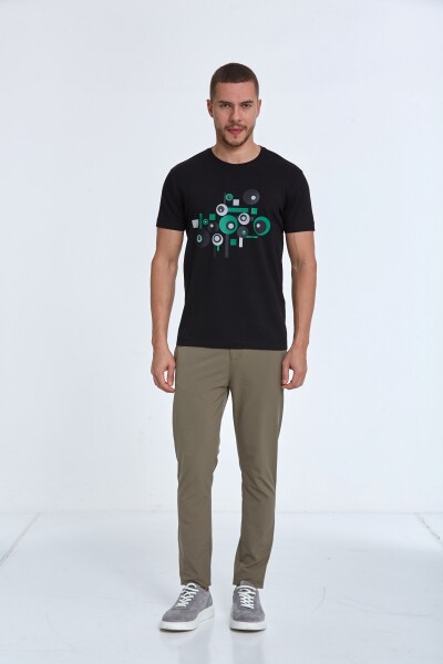 Nadan Printed Men's T-Shirt Black - 2