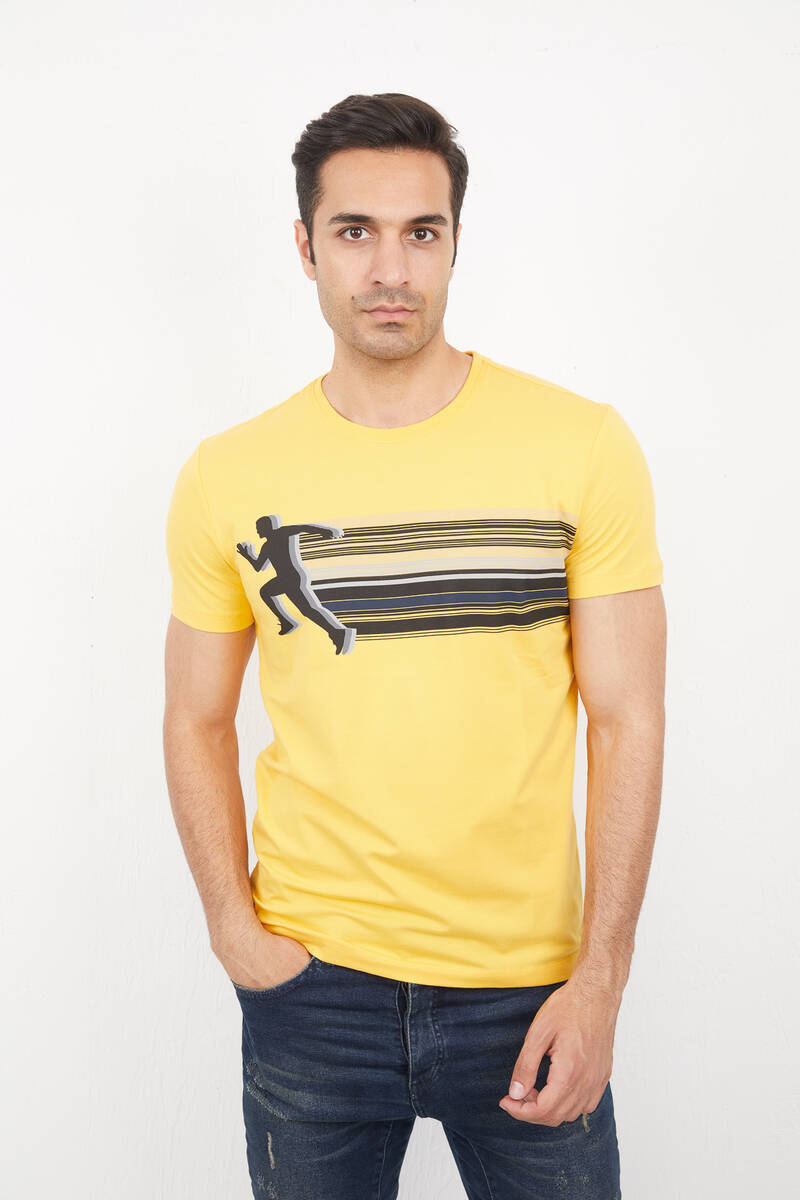 Nade Men's T-Shirt Yellow - 1