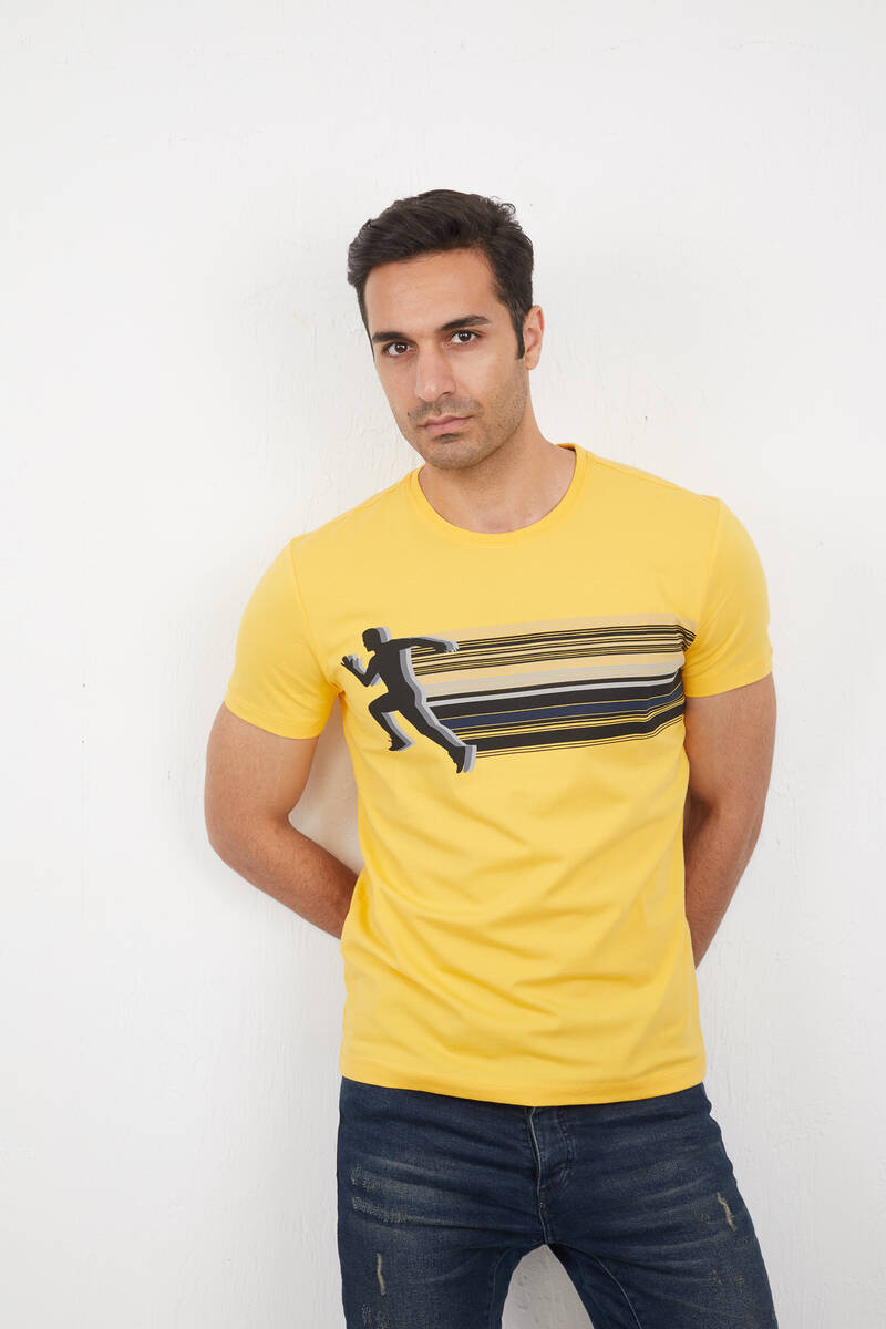 Nade Men's T-Shirt Yellow - 3